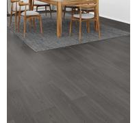 Ziaphsol Lot de 15 sols stratifiés gris chaud - 101 x 20 x 0,8 cm par plaque - Système de clic sans colle - Sans biseau - Pour salon, cuisine, couloir, aspect bois facile d'entretien