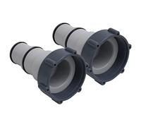 Ziaphsol Lot de 2 adaptateurs pour tuyau de piscine en plastique, 32 à 38 mm, gris, compatible avec Intex et Bestway, pour pompe filtrante, tuyau, vanne, piscine, jacuzzi, spa, entretien de l'eau
