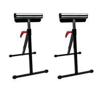 Ziaphsol Lot de 2 béquilles réglables en acier - Charge 60 kg par béquille - Avec roulette - Hauteur de 670 à 1010 mm - Pour atelier et chantier