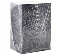 Ziaphsol Lot de 2 films étirables transparents - 20 μm - 50 cm x 150 m - En polyéthylène - Pour carton, expédition, déménagement, protection contre la poussière et la saleté