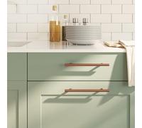 Ziaphsol Lot de 20 poignées de meuble en acier inoxydable - Espacement des trous : 160 mm - En forme de T - Pour tiroir, porte, commode, buffet, vitrine, cuisine, salle de bain, montage au quotidien