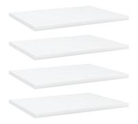 Ziaphsol Lot de 4 étagères à livres, en bois blanc, 40 x 30 x 1,5 cm, pour système d'étagère, étagère murale, étagère à livres, étagère emboîtable, extensible, modulaire, espace de rangement