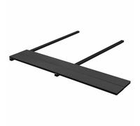 Ziaphsol Lot de 4 lames de terrasse anthracite WPC avec design robuste, montage facile, résistant aux intempéries, durable, pour terrasse, balcon ou jardin, facile d'entretien, idéal pour l'extérieur
