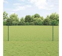 Ziaphsol Lot de 44 poteaux de clôture en acier revêtu par pulvérisation - Vert - 140 cm - Pour barre transversale, loquet, entretoise, support - Montage dans le jardin pour brise-vue résistant aux