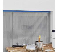 Ziaphsol Lot de 6 films de recouvrement avec ruban adhésif - Transparent et bleu - En polyéthylène haute densité - Résistant aux UV - 270 x 1600 cm - Résistant à la poussière - Imperméable - Pour