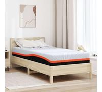 Ziaphsol Matelas Blanc et Gris 100 x 200 cm en Tissu Jacquard pour literie Confort Soutien Sommeil Durable pour Chambre Adulte Enfant invité