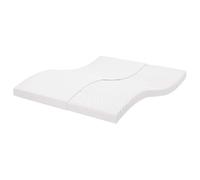 Ziaphsol Matelas en Mousse Blanc 160x220 cm 7 Zones de Soutien Souple durabilité Housse Respirante pour Chambre lit Adulte Enfant Studio Confort Sommeil