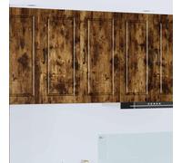 Ziaphsol Meuble Mural Porto en Bois d'ingénierie 40 x 31 x 80 cm pour Cuisine Moderne avec 2 Portes et 3 étagères, Rangement Pratique pour Vaisselle, épices ou Micro-Ondes