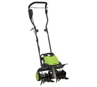 Ziaphsol Motoculteur électrique à 6 Lames 1500 W pour Jardin, cultivateur Robuste, Outil d'entretien extérieur pour Sol de Potager et pelouse, avec Roues réglables et système de freinage