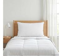 Ziaphsol Oreiller Blanc 40 x 60 cm en Fibre de Bambou et Polyester Respirant pour Chambre lit canapé Voyage Soutien Cervical Moelleux Ferme