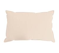 Ziaphsol Oreiller en fibre de kapok, beige, 40 x 80 cm, avec housse en coton, respirant, pour l'été et l'hiver, pour chambre à coucher, chambre d'amis et personnes allergiques, confort