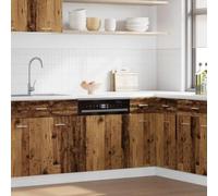 Ziaphsol Panneau de lave-vaisselle Lyon aspect bois vieilli - 45 x 3 x 67 cm - Façade de cuisine pour armoire de cuisine, meuble bas, buffet avec surface facile d'entretien et design protecteur
