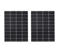 Ziaphsol Panneau solaire en aluminium durable pour extérieur, 12 kg, avec câble et connecteur pour jardin, terrasse, balcon, toit, camping-car, camping-car et utilisation hors grille