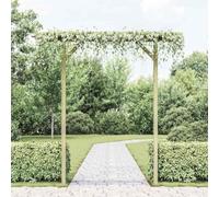 Ziaphsol Pergola de Jardin en Bois 205 x 40 x 203 cm Support pour Plantes grimpantes Rosier Vigne Lierre Structure décorative pour terrasse Patio Cour extérieur