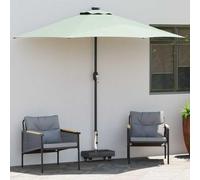 Ziaphsol Pied de parasol noir granit 45 x 25 x 45 cm avec roulettes - Pour balcon, terrasse, jardin, poids pour parasol de marché, parasol déporté - Résistant au vent et stable