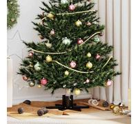 Ziaphsol Pied de Sapin de Noël Noir 50 x 50 x 15,5 cm en Acier, Support Stabilisateur pour Arbre Naturel ou Artificiel, Fixation Facile, Base en Étoile pour Maison, Jardin ou Salon