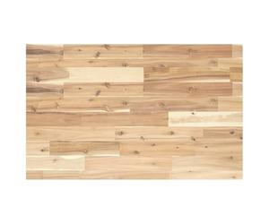 Ziaphsol Plateau de bureau non traité en bois d'acacia massif - 60 x 50 x 4 cm - Rectangulaire - Pour bureau, table, plan de travail pour cuisine, établi, garage, organisateur pour l'ordre