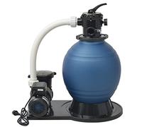 Ziaphsol Pompe filtrante à sable 1000 W 16 800 L h XL - Réservoir filtrant résistant à la corrosion 46 cm 18" - Pour piscines hors sol - Raccord de 3,8 cm - Avec pré-filtre - Extérieur pour