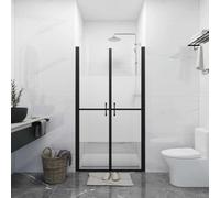 Ziaphsol Porte de douche semi-mate ESG 5 mm cadre en aluminium réglable 93 à 96 x 190 cm (l x h) avec poignées et matériel de montage pour cabine de douche de salle de bain