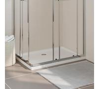 Ziaphsol Receveur de douche rectangulaire en ABS blanc 70 x 100 cm plat avec seuil bas renforcé en fibre de verre antidérapant pour douche et rénovation