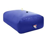 Ziaphsol Réservoir d'eau pliable en PVC avec robinet - 3000 l - 200 x 150 x 100 cm - Réservoir d'eau de pluie pour irrigation de jardin, camping en plein air - Avec répartiteur de tuyau
