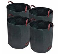 Ziaphsol Sac à déchets de Jardin Vert foncé 67 x 76 cm capacité 272 L Ensemble de 4 résistants à la déchirure idéal pour Le tri Recyclage Compost Collecte Maison Jardin ménage