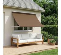Ziaphsol Store banne auvent Taupe 200 x 150 cm, Toile pergola en Polyester 180 g m2 revetement PU, Impermeable, Solaire, Manuel, pour terrasse Balcon Jardin Veranda fenetre