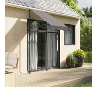 Ziaphsol Store banne rétractable Anthracite 100 x 150 cm en Tissu Polyester 180 g/m² et Acier, auvent Manuel Mural pour terrasse Balcon Jardin Patio fenetre, ombrage et Protection Exterieur