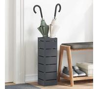 Ziaphsol Support de Parapluie Anthracite 15,5 x 15,5 x 49 cm en Acier pour Entrée, Vestibule ou Bureau, Rangement Organisateur Durable et Élégant pour Maison ou Coin intérieur