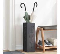 Ziaphsol Support de Parapluie en Acier Noir 15,5 x 15,5 x 49 cm pour Entrée Couloir Maison Bureau avec Grand Espace de Rangement Durable Design Contemporain