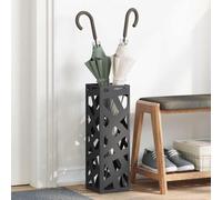 Ziaphsol Support de Parapluie en Acier Noir 15,5 x 15,5 x 49 cm pour Entrée Hall Maison Bureau avec Grand Espace de Rangement Durable