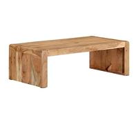 Ziaphsol Table Basse en Bois Massif d'acacia 110x55x35 cm pour Salon intérieur, mobilier Rustique Durable, Design Moderne et Robuste pour Espace de Vie, décoration élégante et Fonctionnelle