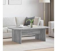 Ziaphsol Table basse Sonoma grise 93 x 53 x 33 cm en bois moderne avec espace de rangement, étagère, tiroirs, étagère, fonction pliante, roulettes