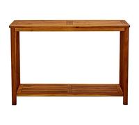 Ziaphsol Table console de jardin, 110 x 40 x 75 cm, en bois d'acacia massif, résistante aux intempéries, pliable et extensible, stable, pour terrasse, balcon, extérieur, camping, pique-nique, peu