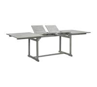 Ziaphsol Table de jardin en acacia massif, extensible, 160-240 cm, résistante aux intempéries, extensible, pour terrasse, balcon, jardin, salon, pique-nique, camping, robuste, facile d'entretien