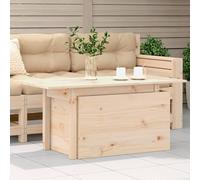 Ziaphsol Table de Jardin modulable en Bois de pin Massif 100 x 50 x 45/75 cm, Meuble extérieur réglable pour terrasse, Balcon, Patio et véranda, Usage détente et Repas, 110 kg par siège