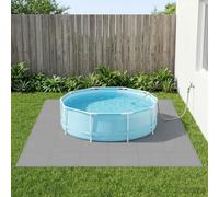 Ziaphsol Tapis de Sol pour Piscine 50 pcs Gris 18 m² Mousse EVA antidérapante Protection Thermique pour terrasse Jardin extérieur