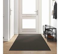 Ziaphsol Tapis d'entrée rectangulaire Anthracite et Noir 120 x 400 cm en Polyamide Durable pour intérieur extérieur Maison Jardin Vestibule Balcon Sol antidérapant Absorbant