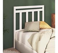 Ziaphsol Tête de lit Blanche en Bois Massif de pin 106x4x100 cm pour Chambre à Coucher Design élégant et Rustique, Compatible avec Cadres de lit, idéal pour décoration, Confort et Rangement