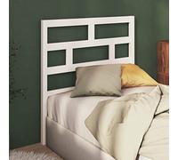 Ziaphsol Tête de lit Blanche en Bois Massif de pin 96x4x100 cm pour Chambre à Coucher, Design élégant, Compatible avec Certains Cadres, idéal pour décoration et Confort