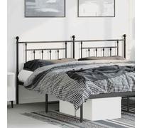 Ziaphsol Tête de lit de Remplacement en métal Noir 180 cm pour Chambre à Coucher avec Support Robuste et Design élégant adapté à lit à Tube Rond