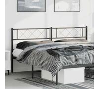 Ziaphsol Tête de lit de Remplacement en métal Noir 180 cm pour Chambre à Coucher, Support Robuste et Stable, Design élégant, idéal pour lit à Tube Rond, Confort et décoration