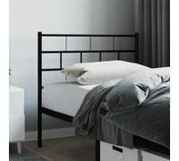 Ziaphsol Tête de lit métallique Noir 75 cm pour Chambre à Coucher avec Support Robuste Design élégant pour lit à Tube Rond Cadre de lit ou sommier