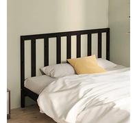 Ziaphsol Tête de lit Noir en Bois Massif 166x4x100 cm pour Chambre à Coucher, Support Confortable, Design élégant, Compatible avec Cadres de lit, idéal pour décoration et Confort
