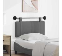 Ziaphsol Tête de lit Suspendue avec lumière LED Gris foncé en Tissu rembourré pour Chambre Moderne, Support Mural, Design élégant, Compatible avec Divers Cadres, idéal pour décoration intérieure
