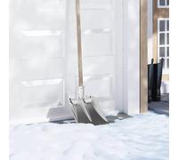 Ziaphsol Tête de pelle en aluminium argenté 43 x 32,5 cm pour pelle ou bêche, tête de pelle d'extérieur résistante aux intempéries pour terre, sable, gravier, jardinage et déneigement