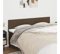 Ziaphsol Têtes de lit Marron foncé 160 x 78/88 cm en Tissu résistant avec Pieds en Bois réglables, Support Lombaire, Design élégant pour Chambre, décoration, Confort Lecture, Fixation Facile