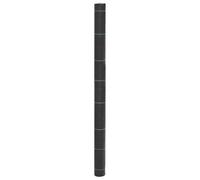 Ziaphsol Toile anti-mauvaises herbes noire 1,5 x 150 m en polypropylène perméable à l'eau avec rayures vertes tous les 20 cm, non-tissé anti-mauvaises herbes indéchirable pour jardin et chemins