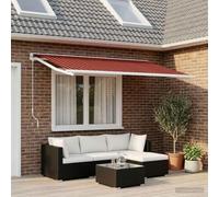 Ziaphsol Toile de Remplacement pour auvent Orange et Marron, 500 x 350 cm, Polyester 240 GSM avec revetement PU, resistante aux UV et aux intemperies, pour terrasse Jardin Veranda Ombre Soleil Pluie