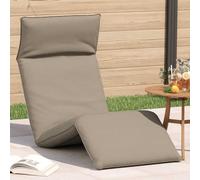 Ziaphsol Transat Pliant Taupe en Tissu Oxford, Chaise Longue inclinable 5 Positions, 175 x 54 x 8,5 cm, lit chilienne Pliable pour Jardin terrasse Balcon Plage Exterieur Confort detente